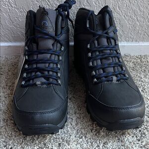 Men's Black and Gray Hiking Boots